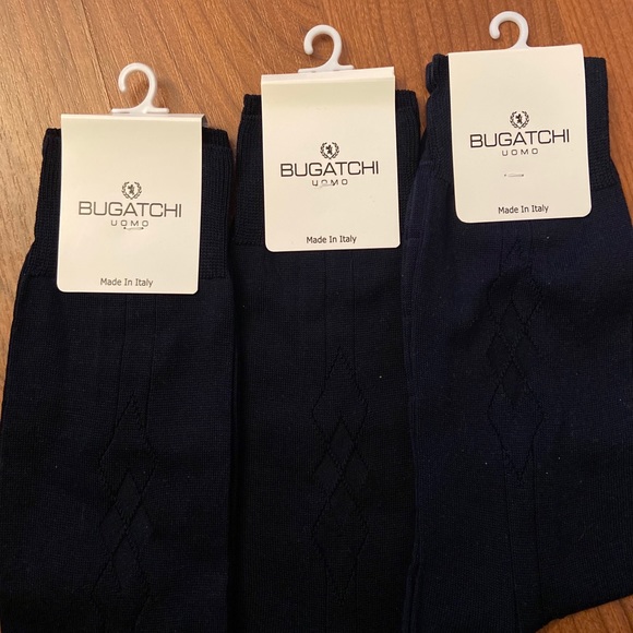 SOLD NWT Bugatchi Men’s Dress Socks - 3 pack - Picture 2 of 4